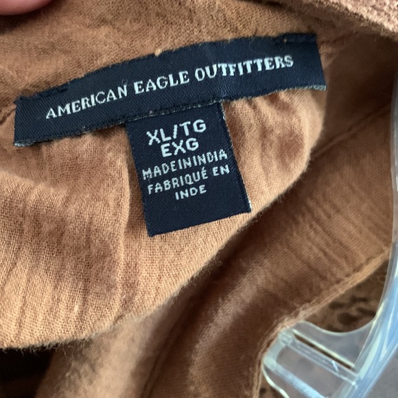 American Eagle Outfitters BOHO Gauze Flare Sleeve Top - Picture 3 of 11